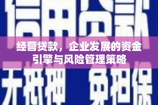 孝感经营贷款，企业发展的资金引擎与风险管理策略