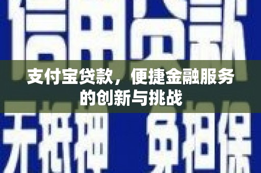 孝感支付宝贷款，便捷金融服务的创新与挑战