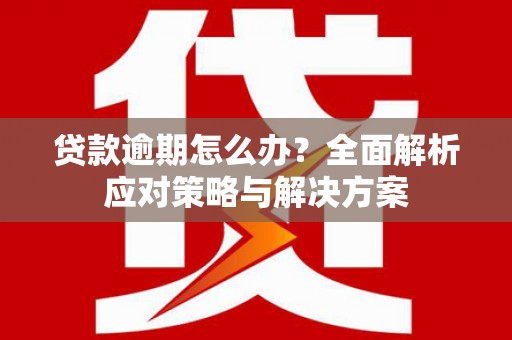 孝感贷款逾期怎么办？全面解析应对策略与解决方案