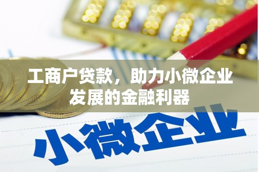 孝感工商户贷款，助力小微企业发展的金融利器