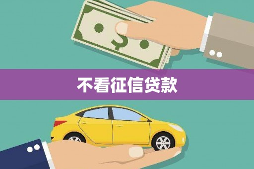 孝感不看征信贷款