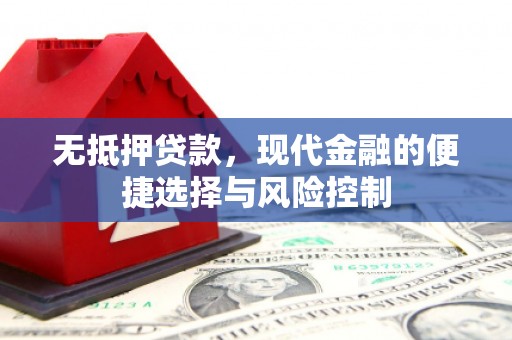 孝感无抵押贷款，现代金融的便捷选择与风险控制