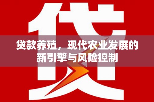 孝感贷款养殖，现代农业发展的新引擎与风险控制