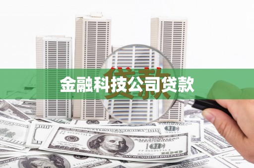 孝感金融科技公司贷款
