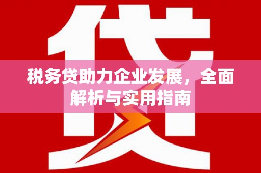 孝感税务贷助力企业发展，全面解析与实用指南