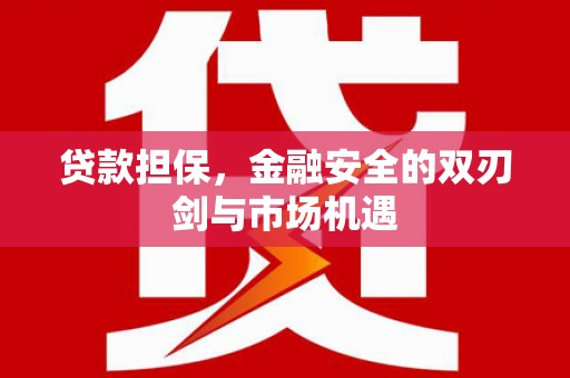 孝感贷款担保，金融安全的双刃剑与市场机遇
