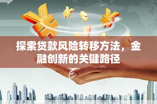 孝感探索贷款风险转移方法，金融创新的关键路径
