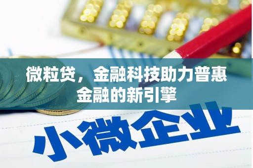 孝感微粒贷，金融科技助力普惠金融的新引擎