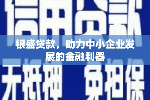 孝感银盛贷款，助力中小企业发展的金融利器