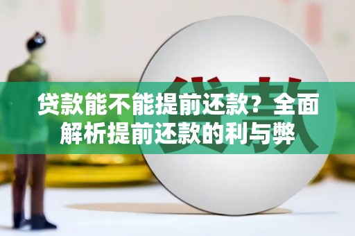 孝感贷款能不能提前还款？全面解析提前还款的利与弊