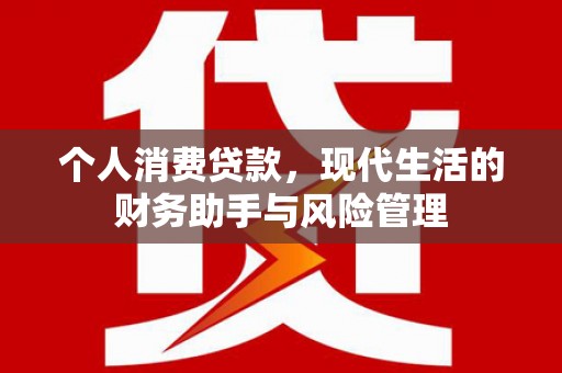 孝感个人消费贷款，现代生活的财务助手与风险管理