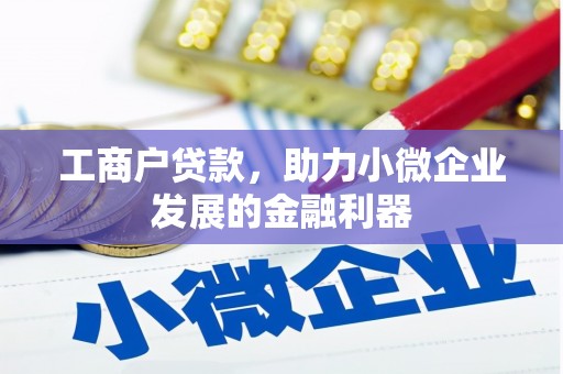 孝感工商户贷款，助力小微企业发展的金融利器