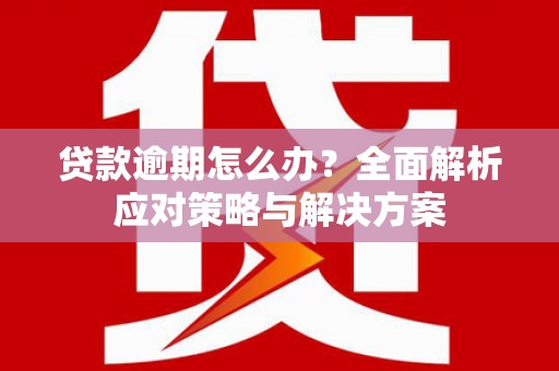孝感贷款逾期怎么办？全面解析应对策略与解决方案
