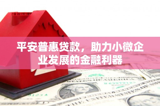 孝感平安普惠贷款，助力小微企业发展的金融利器
