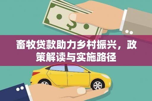 孝感畜牧贷款助力乡村振兴，政策解读与实施路径