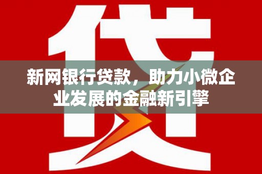 孝感新网银行贷款，助力小微企业发展的金融新引擎