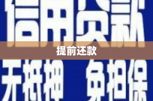 孝感提前还款