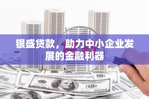孝感银盛贷款，助力中小企业发展的金融利器