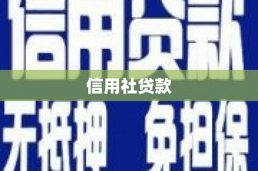 孝感信用社贷款