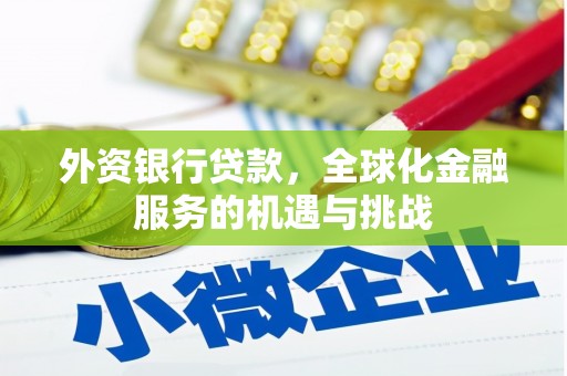孝感外资银行贷款，全球化金融服务的机遇与挑战