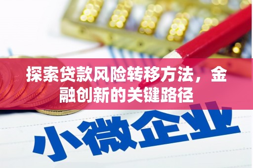 孝感探索贷款风险转移方法，金融创新的关键路径
