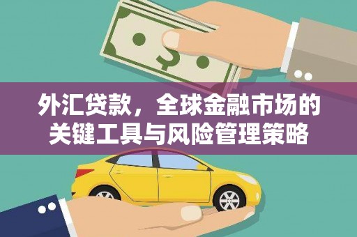 孝感外汇贷款，全球金融市场的关键工具与风险管理策略