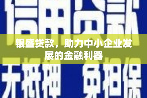 孝感银盛贷款，助力中小企业发展的金融利器
