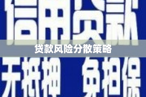 孝感贷款风险分散策略