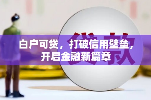 孝感白户可贷，打破信用壁垒，开启金融新篇章