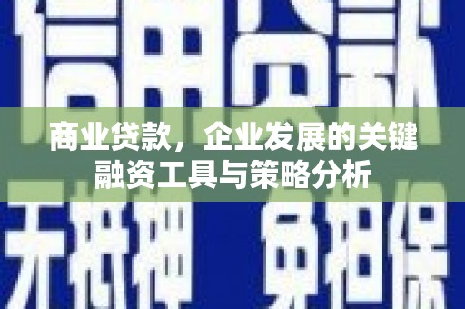 孝感商业贷款，企业发展的关键融资工具与策略分析
