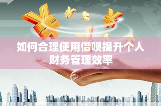 孝感如何合理使用借呗提升个人财务管理效率