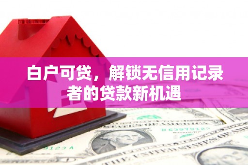 孝感白户可贷，解锁无信用记录者的贷款新机遇
