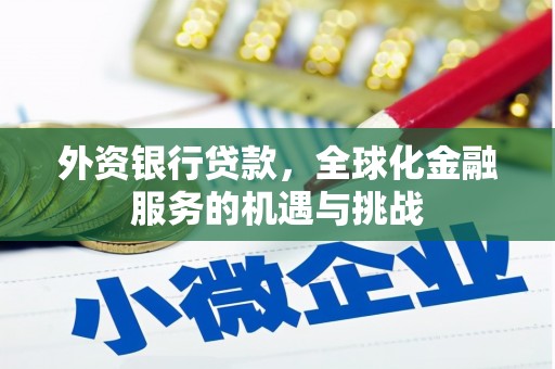 孝感外资银行贷款，全球化金融服务的机遇与挑战