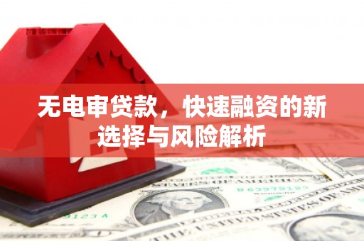 孝感无电审贷款，快速融资的新选择与风险解析