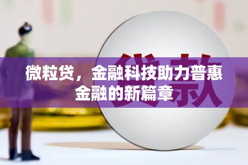 孝感微粒贷，金融科技助力普惠金融的新篇章