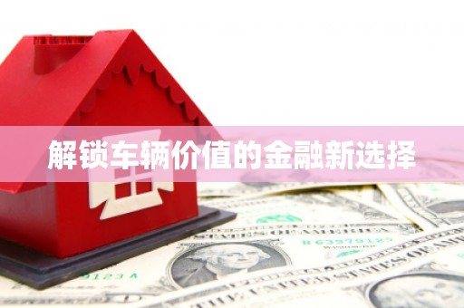 孝感解锁车辆价值的金融新选择