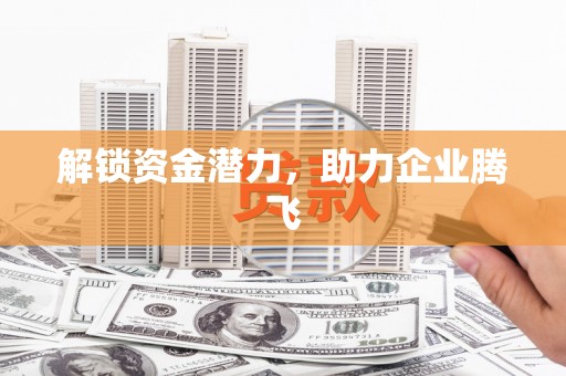 孝感解锁资金潜力，助力企业腾飞