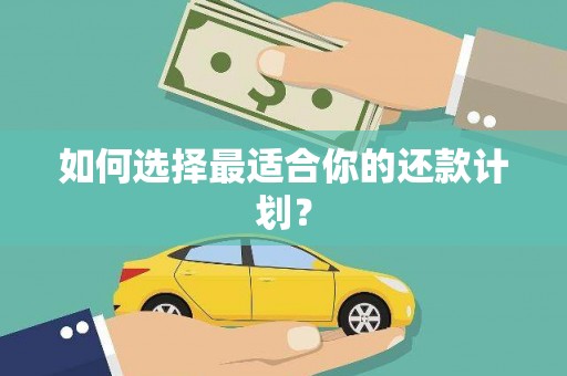 孝感如何选择最适合你的还款计划？