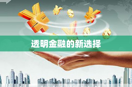 孝感透明金融的新选择