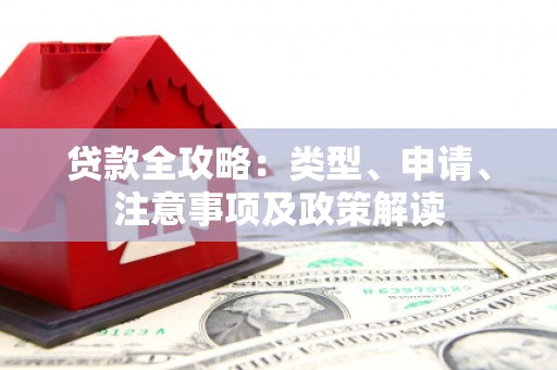 孝感贷款全攻略：类型、申请、注意事项及政策解读