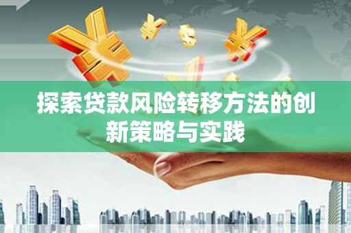 孝感探索贷款风险转移方法的创新策略与实践